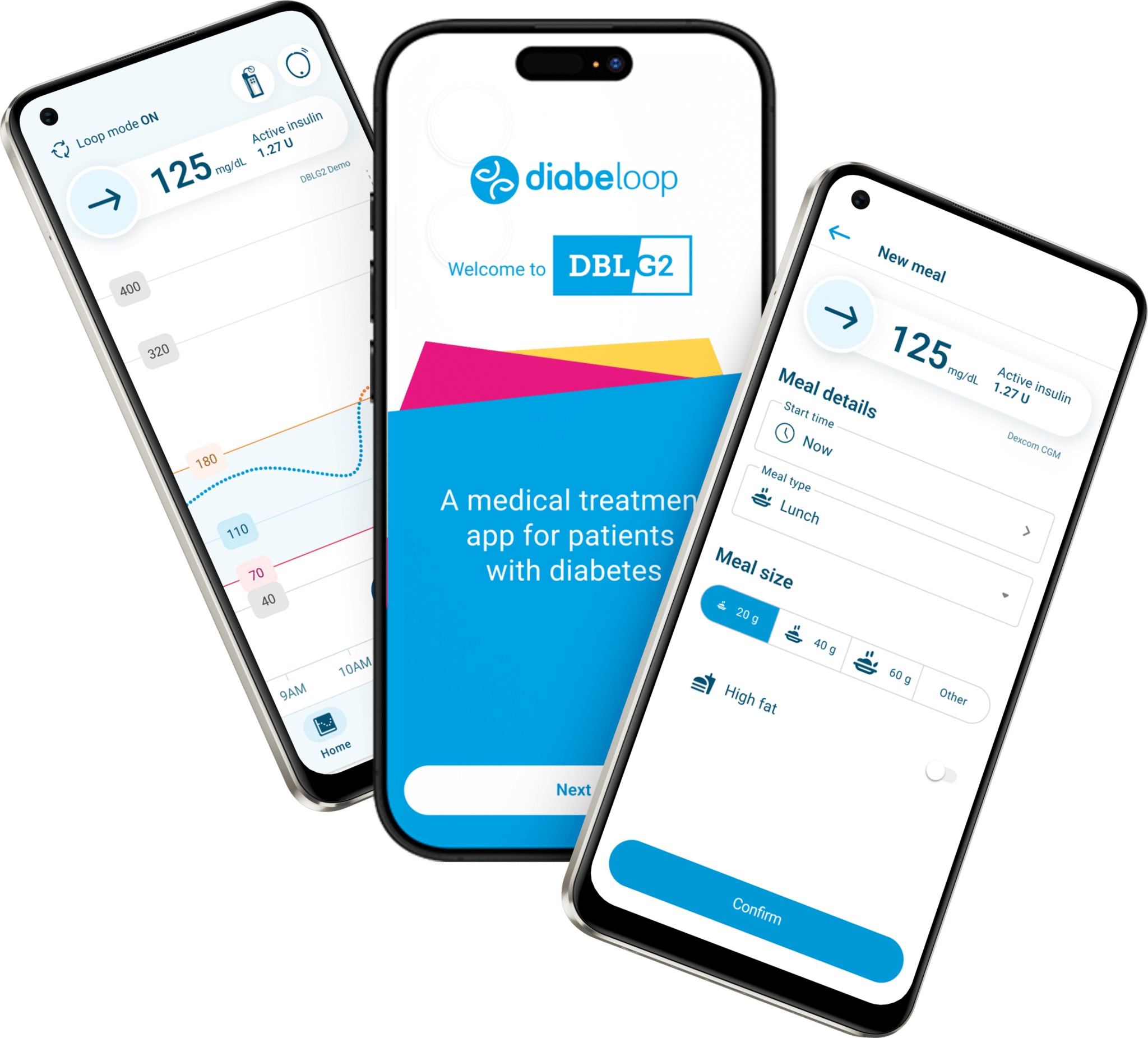 Aplicación DBLG2 en un smartphone Android
